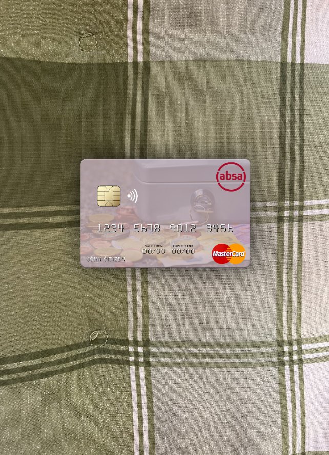 Download Mozambique Absa Bank Mozambique mastercard photolook front Photoshop template